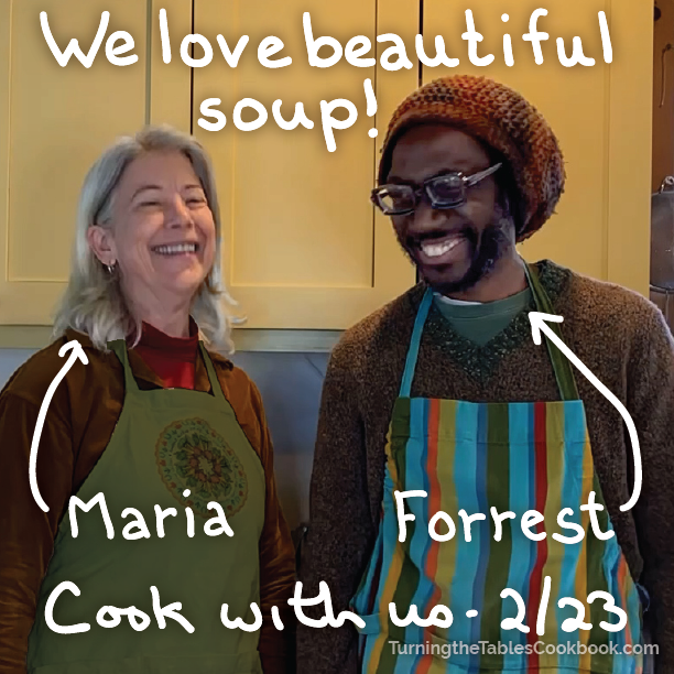 TtTCookbook's tweet photo. Special guest cook at our next class! Forrest Lahens spins our master recipe to make a spicy Haitian-inflected winter squash soup! Learn how - FREE zoom class, Wed, 2/23, 6pm. Register here: https://t.co/hYCuClw9ll. #fastfood #lowcarbon #vegan #vegetarian #healthyfood @CCEUlster https://t.co/boSiLtxJYb