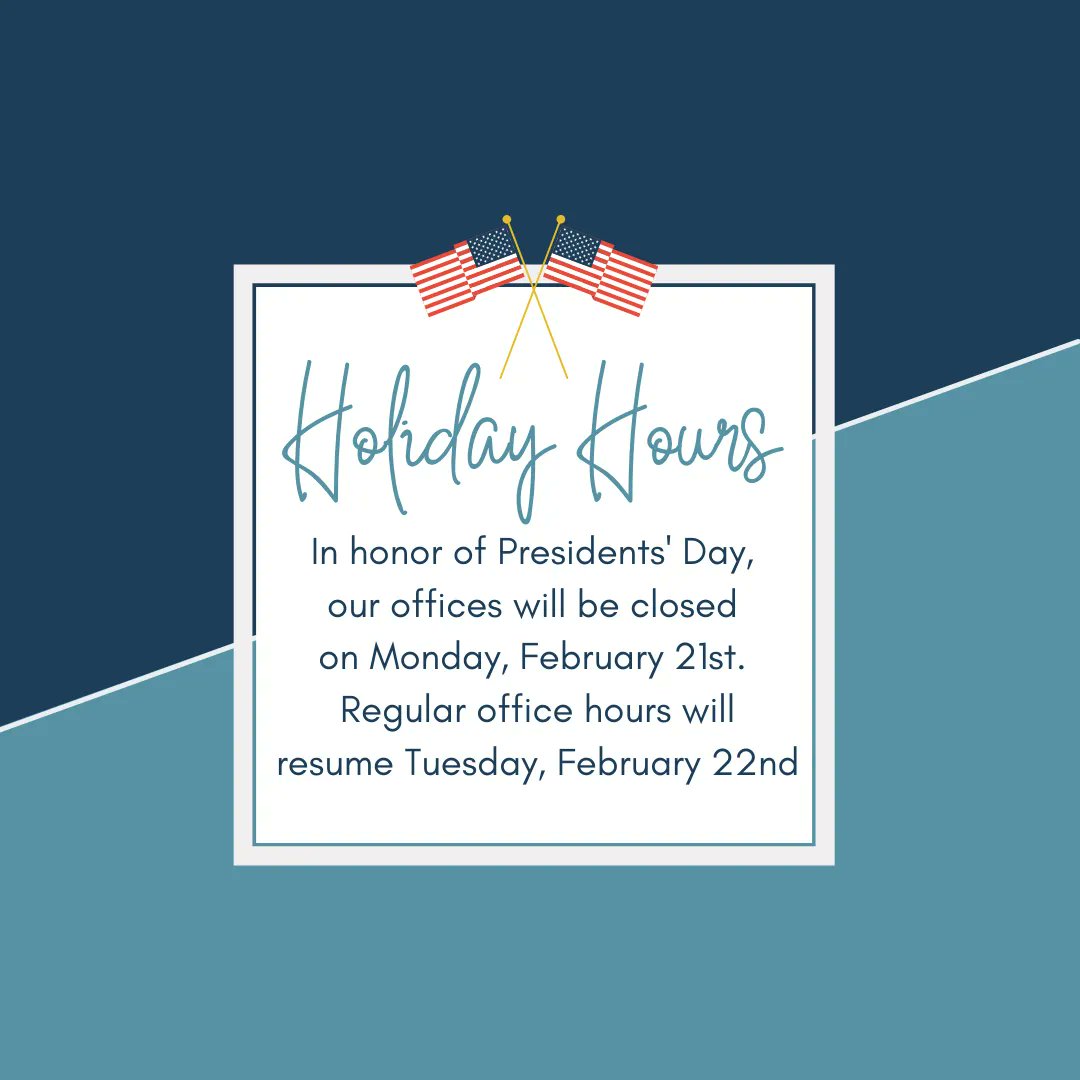 In honor of Presidents’ Day, the CSA office will be closed on Monday, February 21, 2022. Regular office hours will resume Tuesday, February 22nd 🇺🇸 #presidentsday2022 #hidalgocounty #usa #holiday #hccsa #america #monday #closed #edinburg
