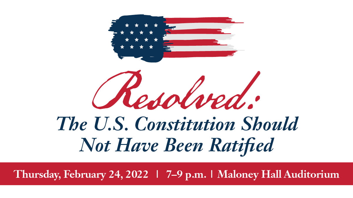 Next THURSDAY, 2/24, at 7 PM, please join us <a href="/CatholicUniv/">The Catholic University of America</a> for an interactive debate on whether the Constitution should have been ratified! Register here: forms.gle/d8GjtCHmPiMj6C…