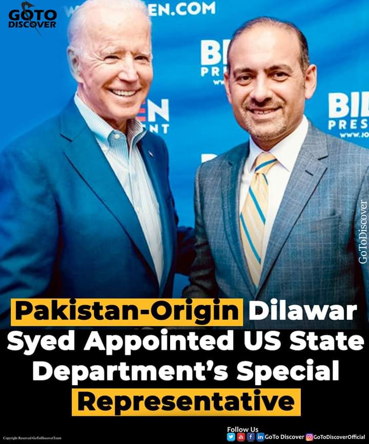 gotodiscover's tweet photo. The US Department of State appointed Pakistani American businessman and entrepreneur Dilawar Syed as the new Special Representative for Commercial and Business Affairs, according to an official statement.#GoToDiscover #GoToDiscoverWorld #ThisSheryarKhan
#US #specialrepresentative https://t.co/LZLGapb0cu