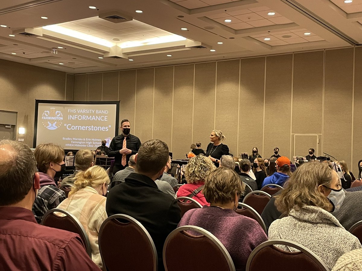“We get to play. .. start every day with a growth mindset. “ -<a href="/erincgholmes/">Erin Holmes</a> <a href="/isd192/">Isd192 Farmington </a> #thebandalwayswins #mmea2022