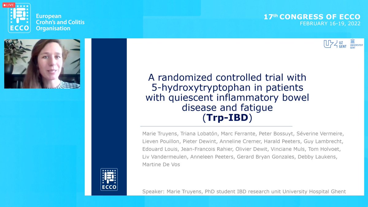Collaborative work from <a href="/birdgroup_be/">Bird Group</a> and <a href="/uzgent/">UZ Gent</a> on a very relevant and difficult problem in #IBD 

#fatigue in patients in remission

🚨no effect in this blinded randomized cross over study.

#ECCO2022