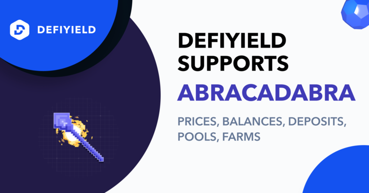DeFi's tweet photo. New Protocol🎉
 
We are happy to announce that @MIM_Spell prices and assets balances are now trackable at DeFiYield Cross-Chain Asset Management Dashboard 🧙‍♂️
 
🧙‍♂️ ENJOY the MAGIC✨ of DeFi Abracadabra assets from https://t.co/pkVfijd9r1 https://t.co/EHG7cV6dls