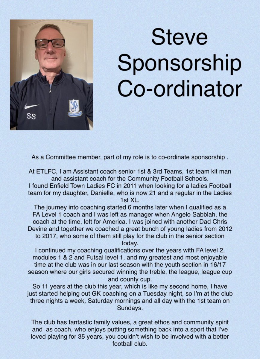 ‘Meet our Management Committee’

We would like everyone to meet our hard working volunteers in our Management Committee ..

This week we are introducing our club coach <a href="/Kerriemarlborou/">Kerrie marlborough</a> and Sponsorship co-ordinator <a href="/SteveSm44840376/">Steve Smith</a>  👇