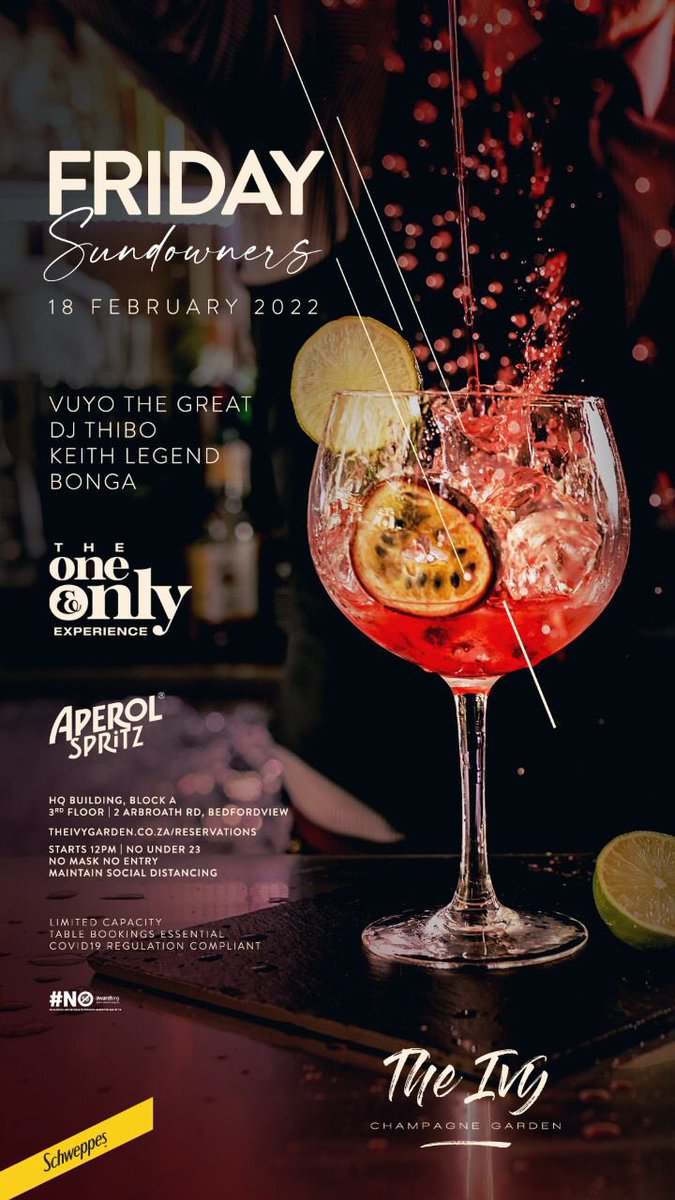 VuyoTheGreat's tweet image. Friday Sundowners at The Ivy 🍾🍹🥂🎉 #TheOneAndOnlyExperience
