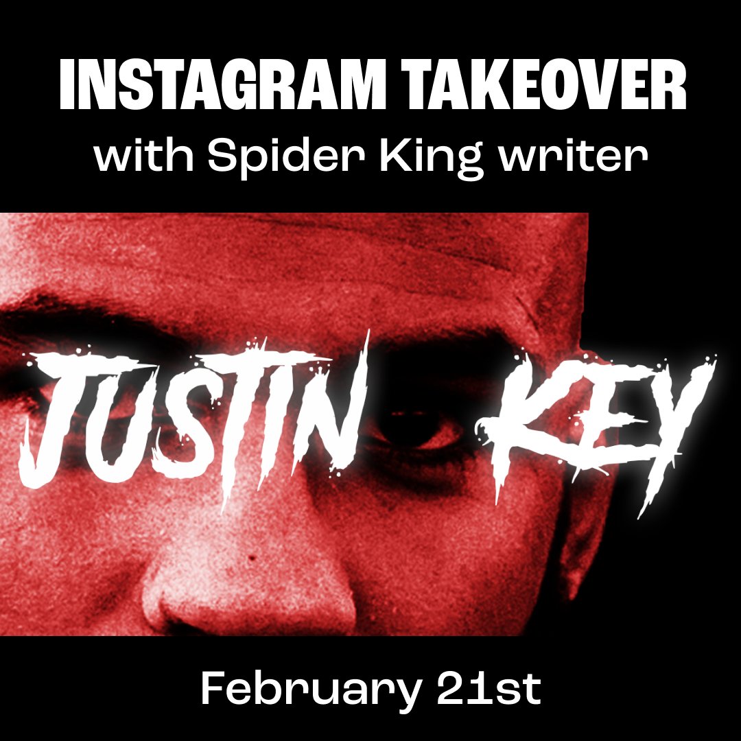 RealmMedia's tweet photo. 🕷️ANNOUNCEMENT🕷️
Tune in Monday for another Instagram takeover! This time, #SpiderKing writer @JustinKey_MD has the keys to the Realm account. Watch out for spiders 👀🕷
🕷️https://t.co/VqSDNLbnpd🕷️ https://t.co/H07v8z3l4j