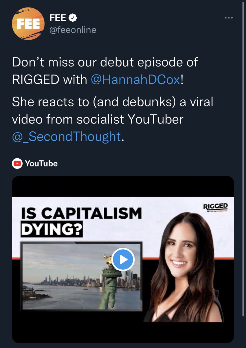_SecondThought's tweet image. lmao. FEE is a member of the State Policy Network, a group of libertarian “think tanks” funded by millions of dollars in donations from some of the largest companies, including FB, Microsoft, Comcast, Time Warner, Koch, etc. I wonder why they feel the need to “debunk” me 🤔