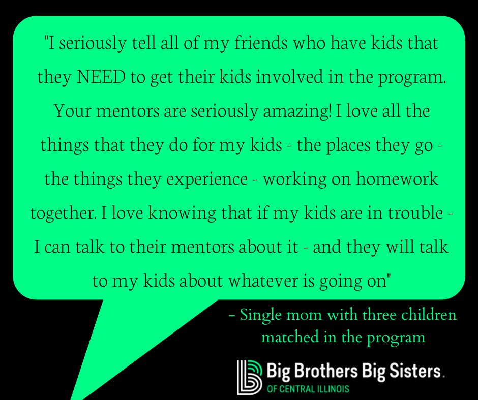 Becoming a Big makes a BIG difference in the lives of local youth. Learn more about how you can get involved: bbbscil.org