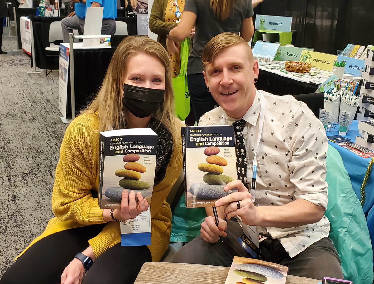 MichaelMGuevara's tweet image. Author signing @TCTELA with Timm Freitas. #APLang #Amsco @PerfectionLearn #TCTELA2022