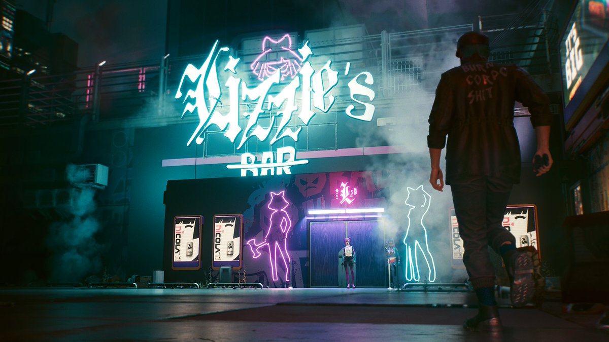 SirTARS's tweet photo. El Lizzies Bar.

#FuckToDeath

#Cyberpunk2077 https://t.co/uv8atUZXvb