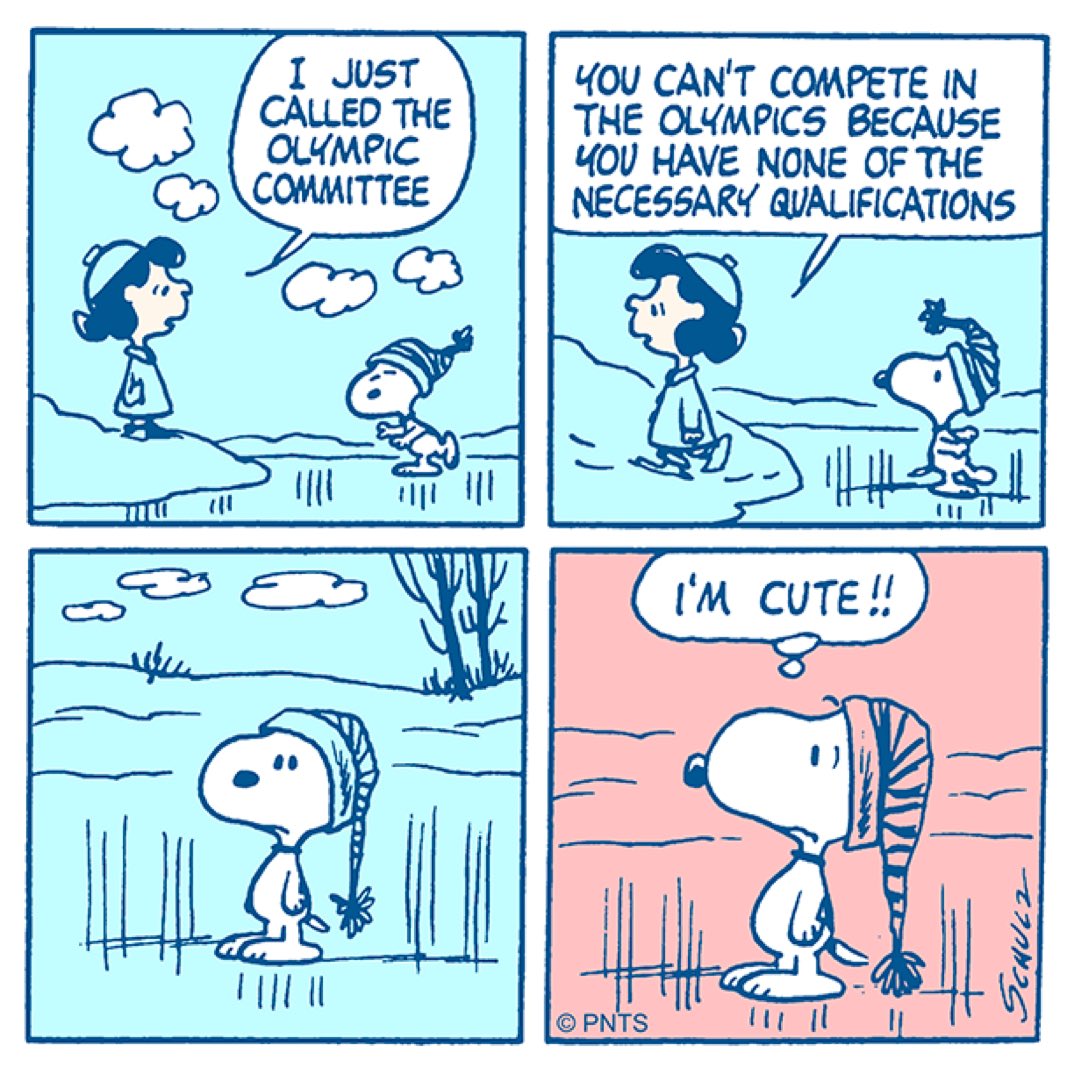 Peanuts_4Fans's tweet photo. Gold medal for cuteness 🥇 https://t.co/NO1mPguGwR