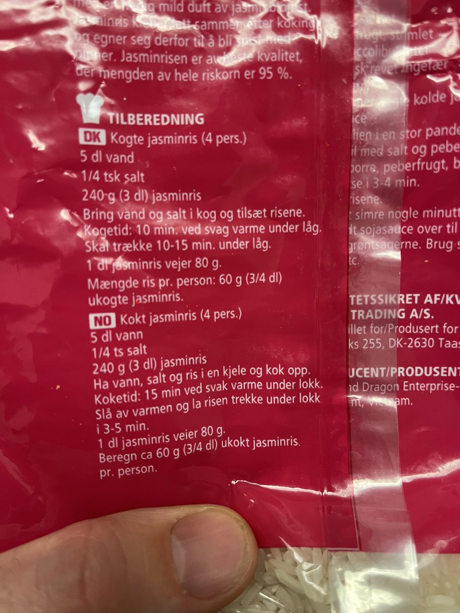 sigurdjorem's tweet photo. Når tilberedningsmetoden for ris er avhengig av hvilket språk du snakker🤔 https://t.co/k8pZeIp01O