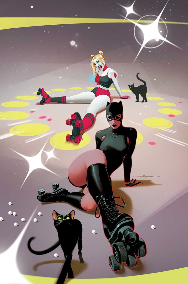 Harley Quinn in Catwoman #43 cover by Jeff Dékal