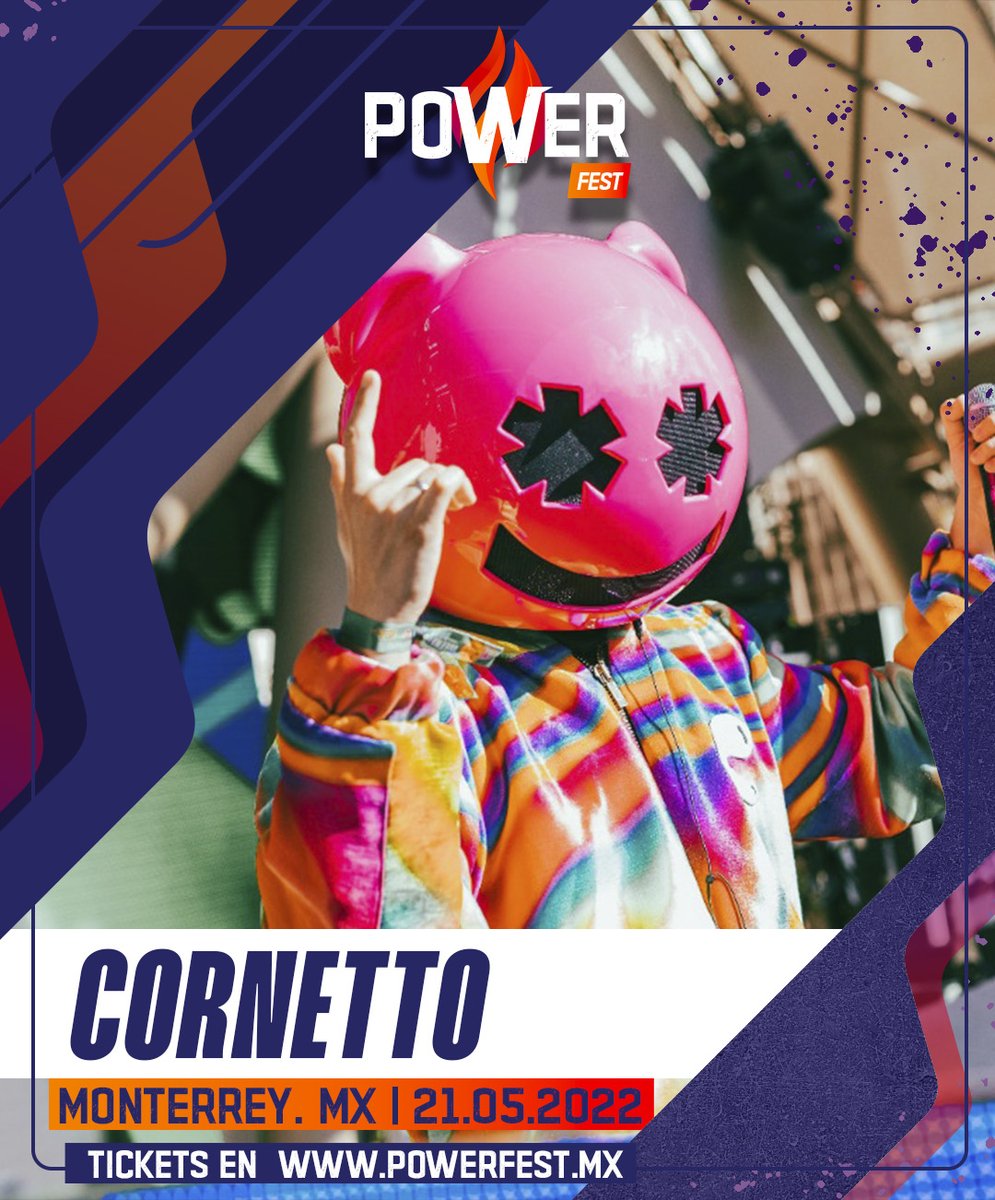 thepowerfestmx's tweet photo. Los mejores beats de @CornettoDj al ritmo de la guaracha harán vibrar el #PowerFest2022. 🎧🎶🔥#feelthepower 

📍21 de mayo - @parquefundidora, Monterrey MX.

🎟️ Tickets disponibles en https://t.co/JxH6E0fimA y en sucursales @SaharisPopCult y @BackstageMx3. https://t.co/TyykXdA4dV