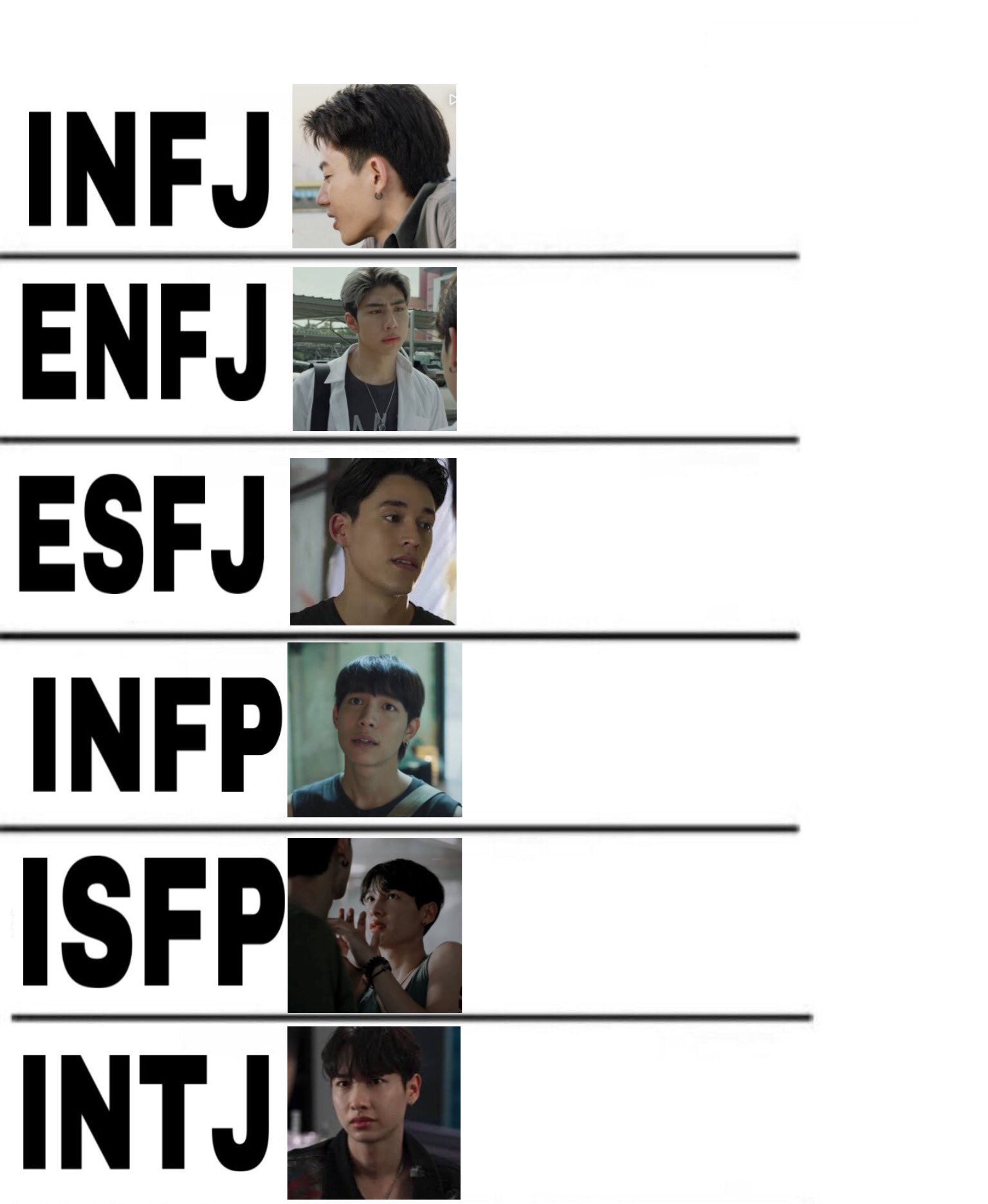 sana on X: add your MBTI and put 4 characters that have the same type.  INTJ we are committing atrocities gang  / X