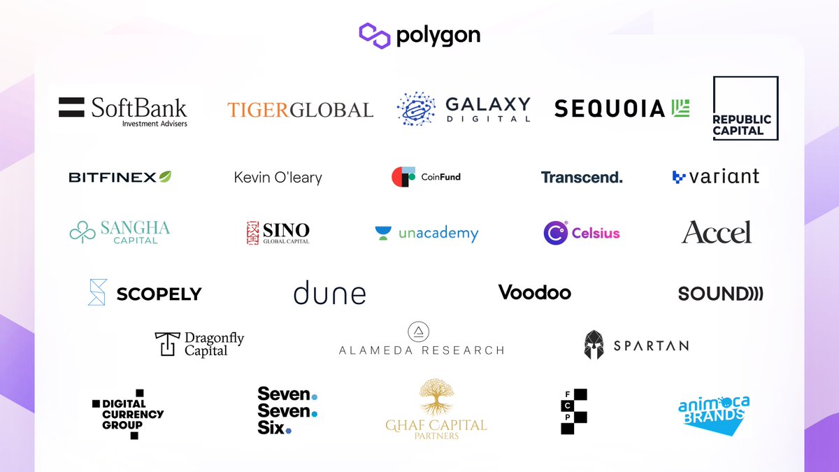 Last week was a new high for Polygon - thanking all the investors for putting their immense trust in #Polygon. Let’s build a better Internet together!

#wagmi💜 [1/3]
