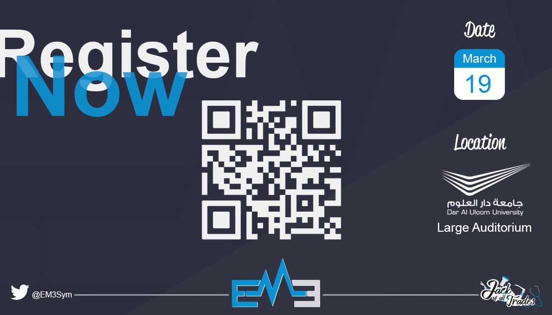 EM3Sym's tweet image. It’s official now!

Register and don’t miss the chance of exploring the groundbreaking, interesting and unfamiliar aspects of knowledge in  #EM3symposium 

Registration link:
em3symposium.com