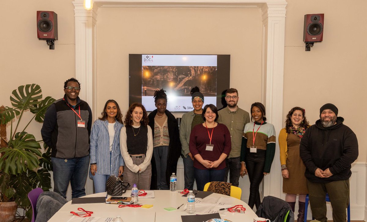 cables_cameras's tweet photo. I just want to introduce you to our new cohorts for the first Cables&amp;Cameras doc2doc programme supported by the BFI Doc Society. Congratulations to you all. Thanks also to Kambe for using their space. 
And the Cables support team.
@TheDocSociety https://t.co/RqbWecsK6u