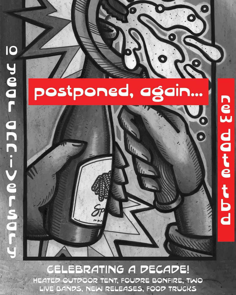 Hello everyone, unfortunately poor weather conditions once again are forcing us to postpone our 10th Anniversary Celebration &amp; Foudre Bonfire here in Perkasie…

Please find our post on Facebook or Instagram for more information.