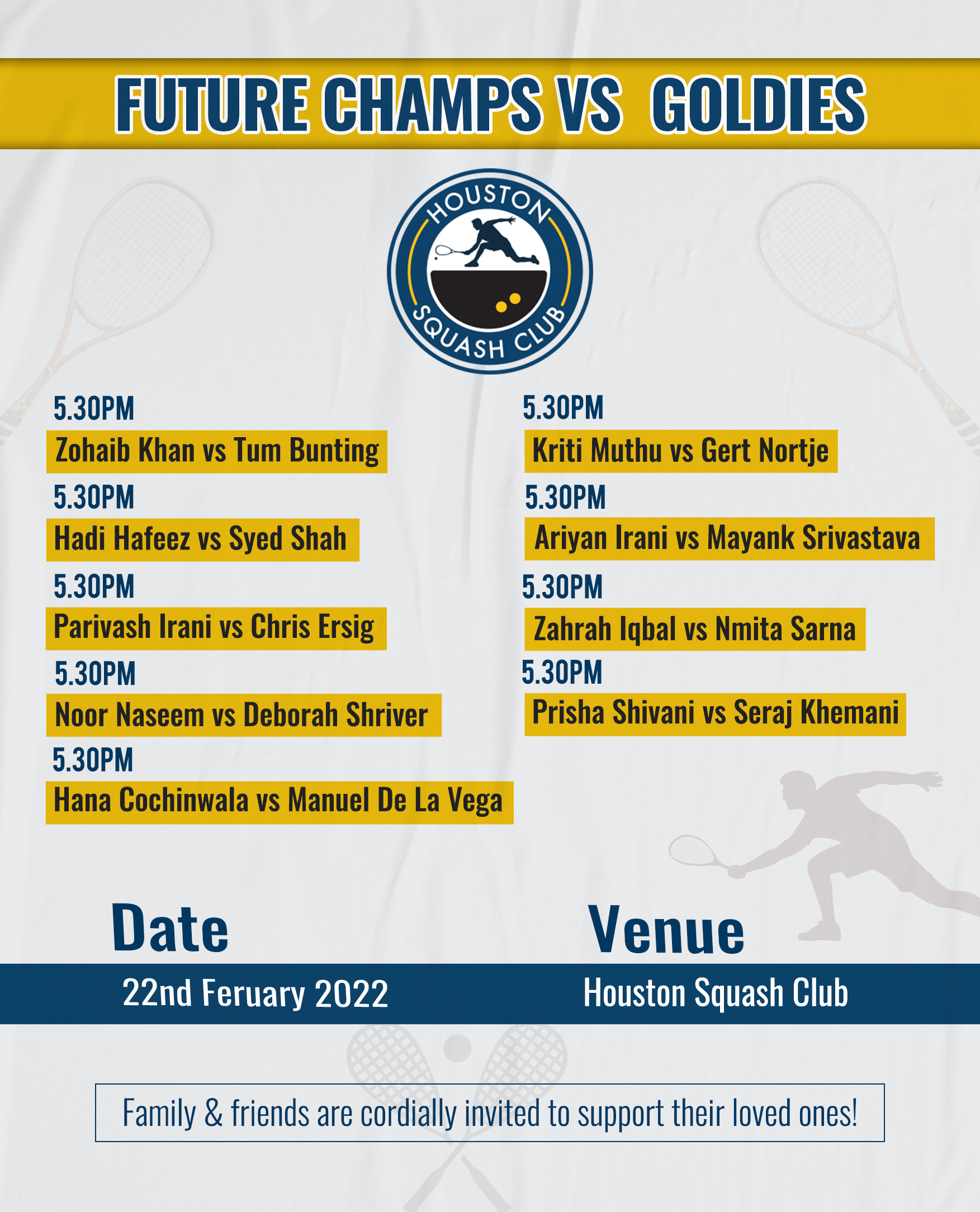 Houston Squash Club (SquashHouston) / Twitter