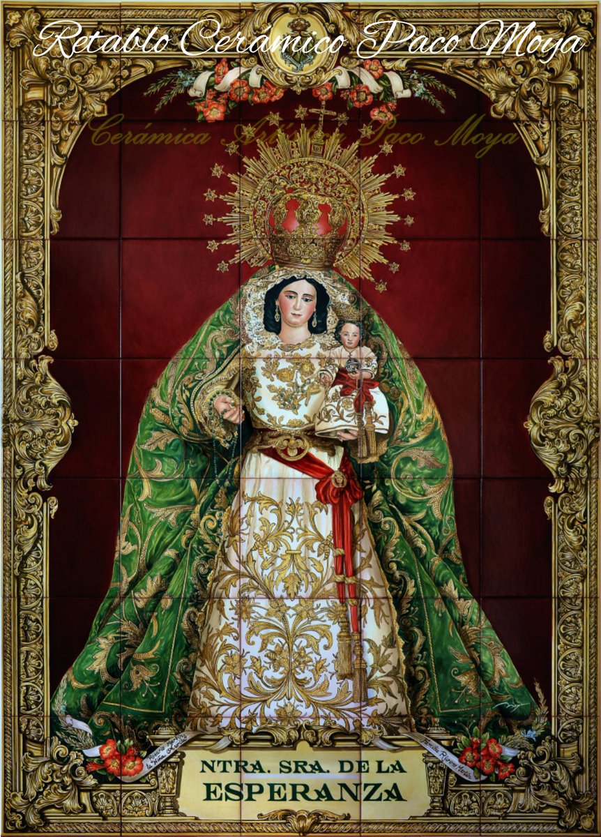 CERAMICA_MOYA's tweet photo. Retablo Cerámico de Ntra. Sra. De la Esperanza. Hinojos, Huelva. https://t.co/dSnjpoSNxd