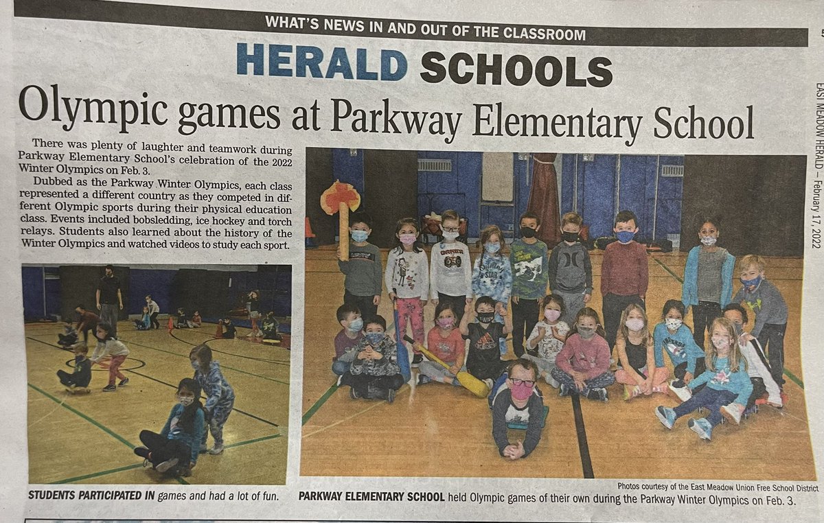 Kelly Rohan (@kellyparkwaype) on Twitter photo Parkway Olympics continued with our skiing event. We were also so excited to be highlighted in our town paper!!! <a href="/ParkwayEMSchool/">Parkway Elementary School</a> <a href="/ParkwayptaE/">ParkwayPTA_EM</a> <a href="/emeadowschools/">East Meadow Schools</a> <a href="/kristi_detor/">Kristi Detor</a> Parkway Olympics continued with our skiing event. We were also so excited to be highlighted in our town paper!!! <a href="/ParkwayEMSchool/">Parkway Elementary School</a> <a href="/ParkwayptaE/">ParkwayPTA_EM</a> <a href="/emeadowschools/">East Meadow Schools</a> <a href="/kristi_detor/">Kristi Detor</a>