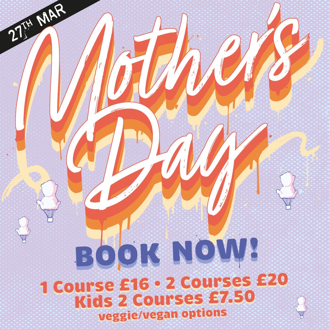 Book now for Mother’s Day! 💐

Get ahead of the game and treat Mum to a Rebel Roast and Dessert for just £20 😍 

Families, dogs and beer lovers welcome! Hit the link in our bio to book your table now 🤩

P.s we’ll also throw in a special gift for Mum 🤫😍

#tinyrebel