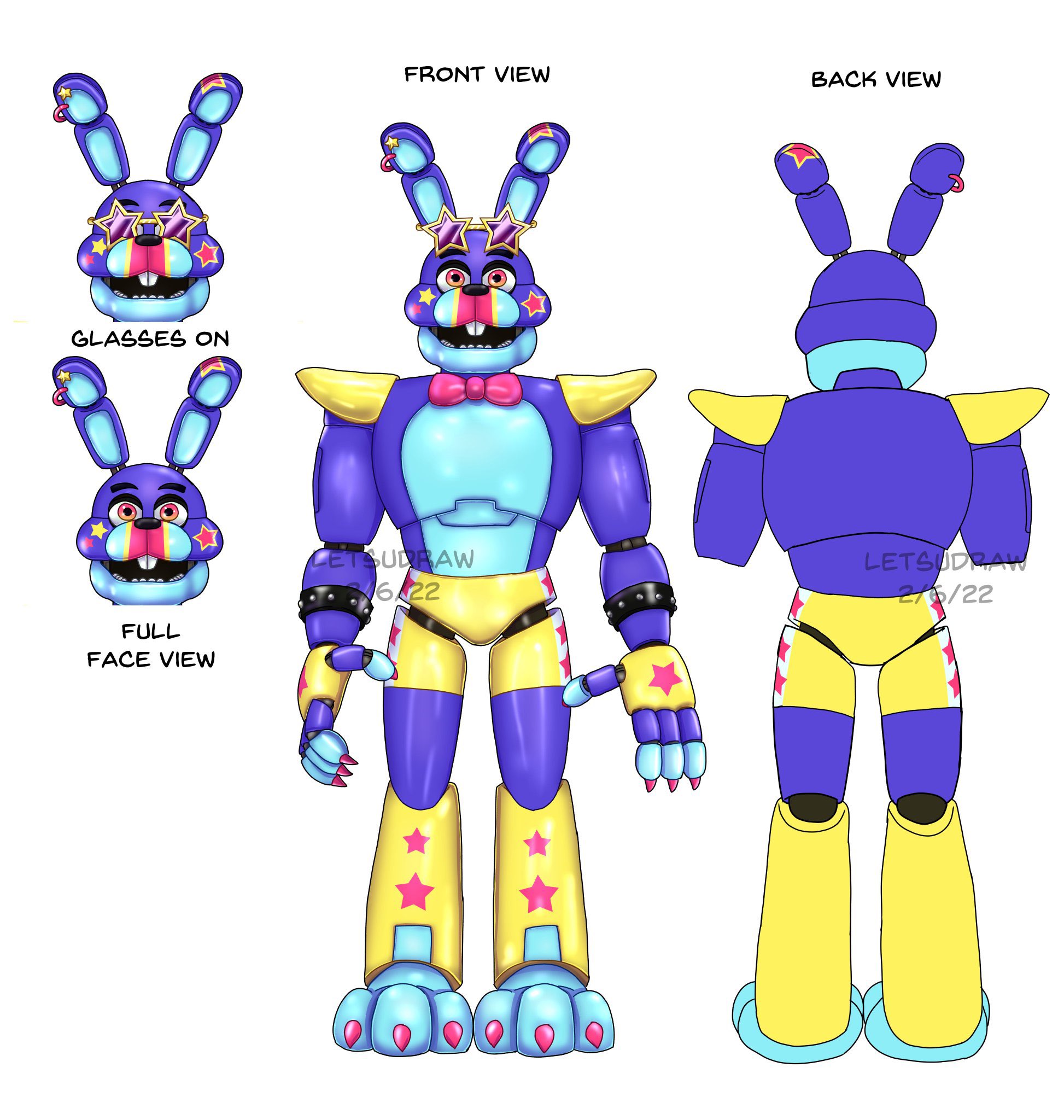 Would of loved to have seen him properly #fnaf #fnafsecuritybreach #fn, Glamrock  Bonnie