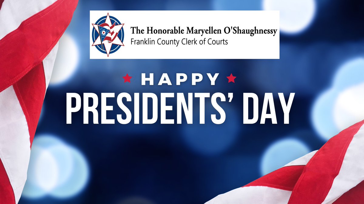 On this #PresidentsDay, Monday, February 21, our Office will be closed as we reflect on those who have shaped our history and led our nation. Our Office will re-open tomorrow, Tuesday, February 22 at 8 a.m.