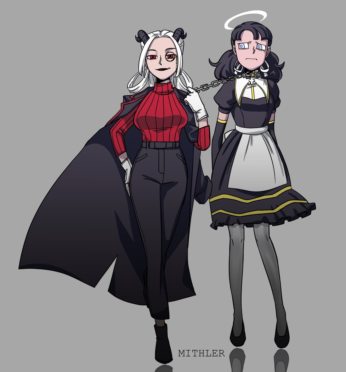 sarah_mithler's tweet photo. @vanripperart Sooo how about Heaventaker Demon? ;D
Mammon, the Greed Demon, nice to meet you uwu
She is a businesswoman with an angel harem that she uses for... own purposes (also earn on them).

She has complicated relationship with Modeus but its a long story ;)

#Helltaker #OC https://t.co/VGh3MSpI5K