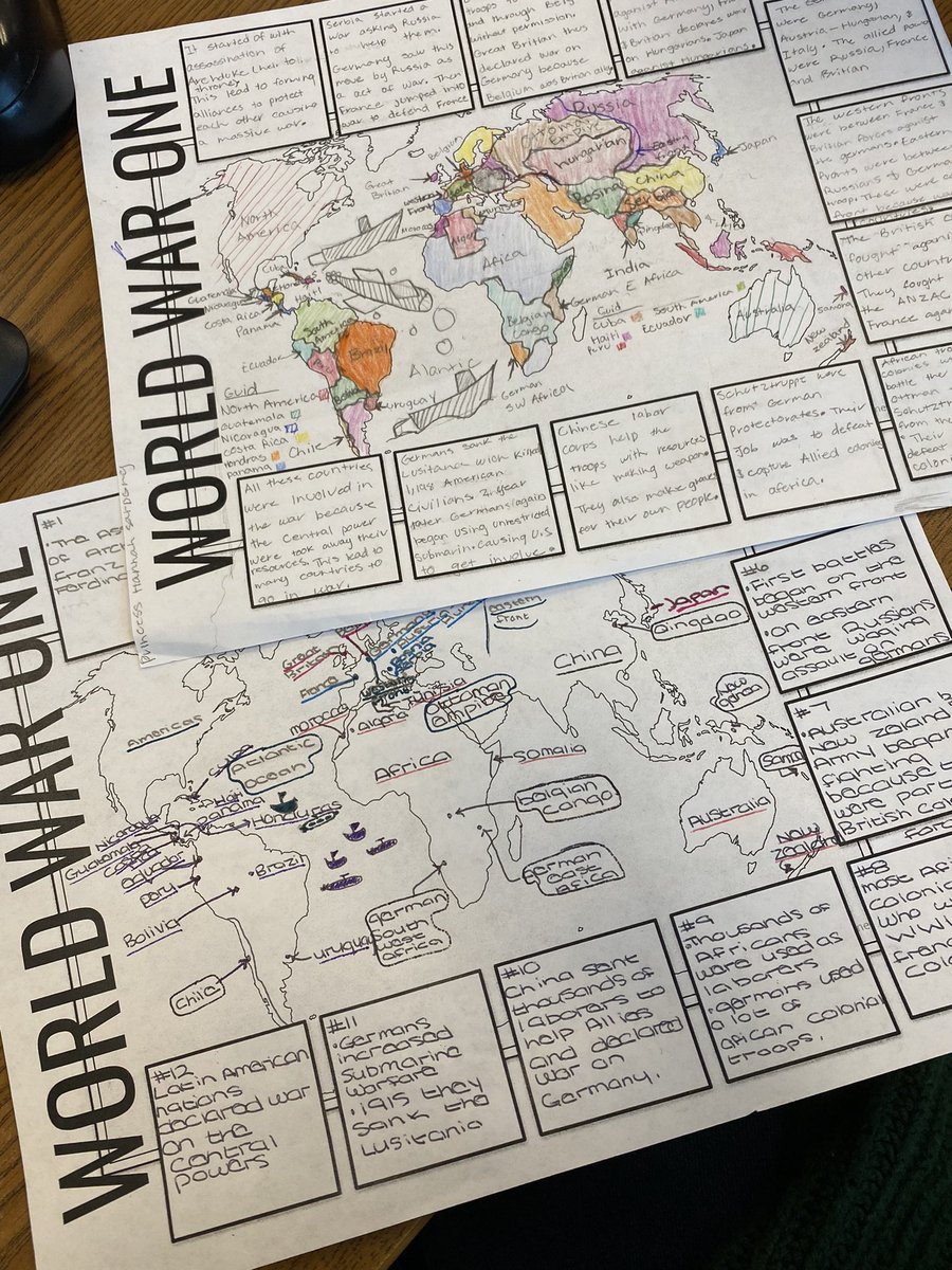 Students are rocking these annotated maps!