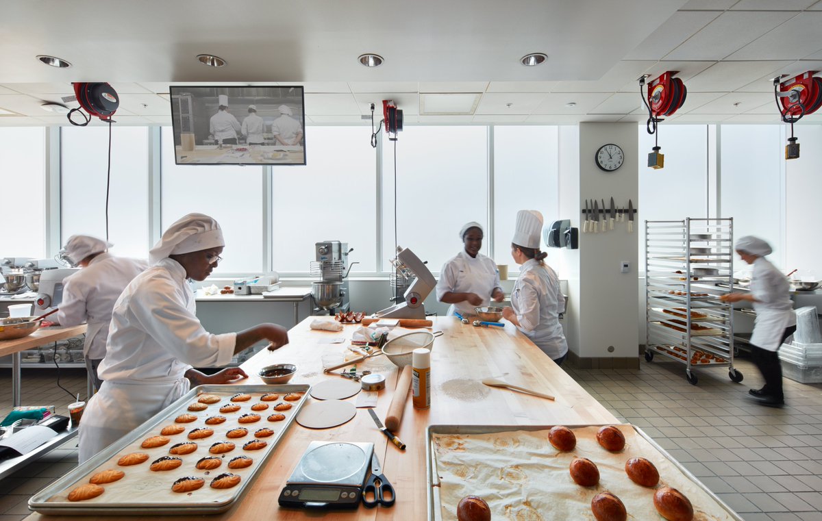 clarknexsen's tweet photo. The Multipurpose Athletics &amp; Culinary Arts Building at @waketechcc features state-of-the-art commercial kitchens for their baking &amp; pastry arts program plus athletic space for NCAA sports &amp; fitness science education spaces. 
#CTEMonth #FitnessScienceTraining #CulinaryArtsTraining https://t.co/icaJdTFX5m