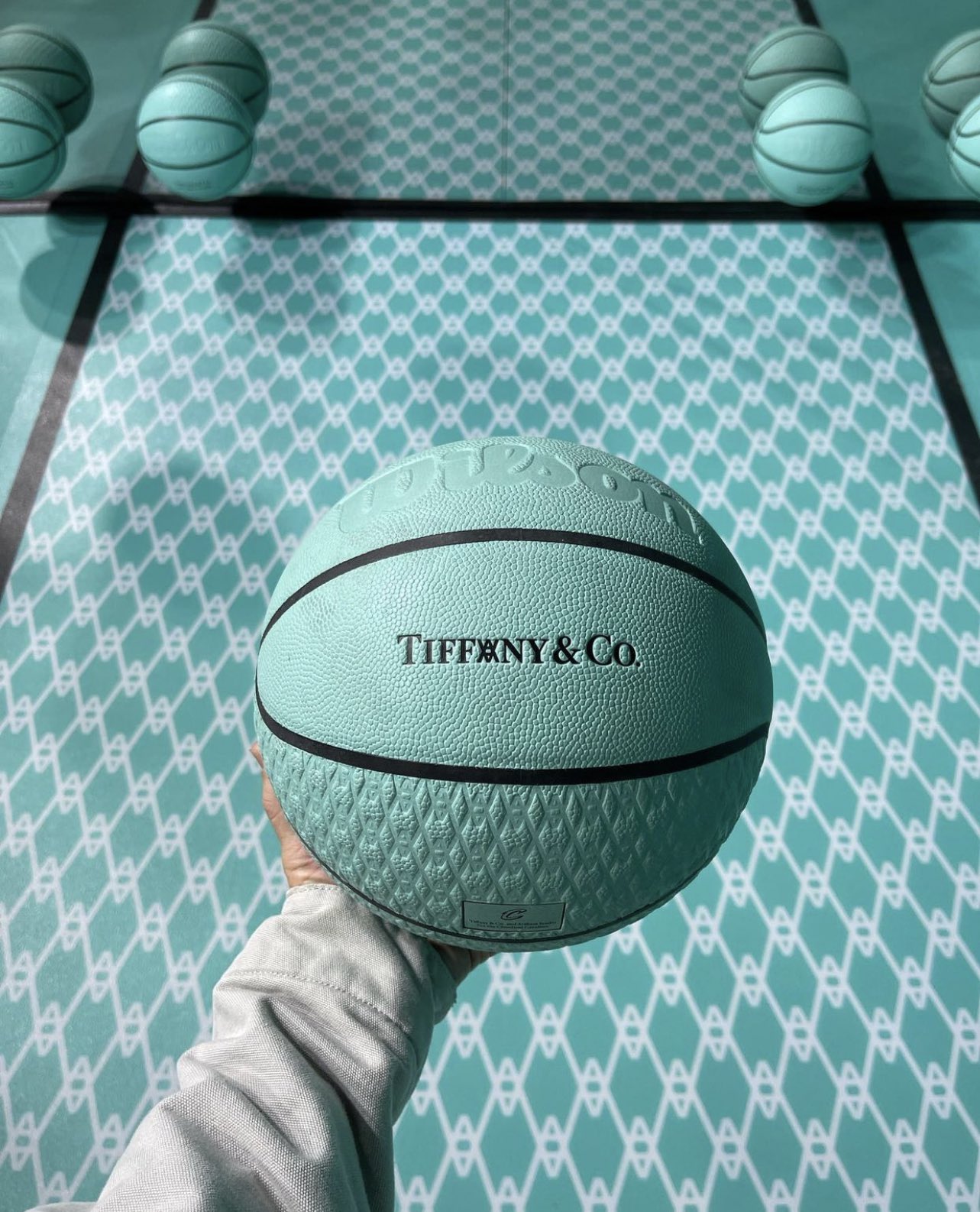 Outlander Magazine on X: Daniel Arsham x Tiffany & Co Basketball Court  Pop-up! (2022)  / X