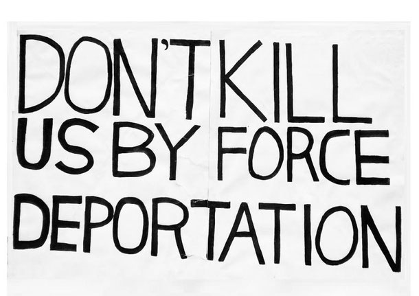 「 DON'T KILL US BY FORCE DEPORTATION」(2013年のデモで被収容者が仮放免者に託したプラカード)#入管法改悪反対 #
praj-praj.blogspot.com/2013/05/blog-p…