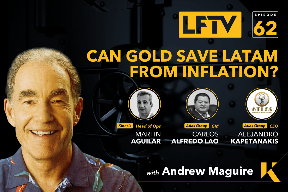 KinesisMonetary's tweet photo. In this weeks #LFTV, three experts on the Latin American precious metals industry, enlighten @andrewmaguire1 on the global scale of inflation and present physical gold as the stable monetary solution. https://t.co/IonGZIlMw2
#gold #commodities #news #finance #atlasvaults #Panama https://t.co/CYaHyfcX7r