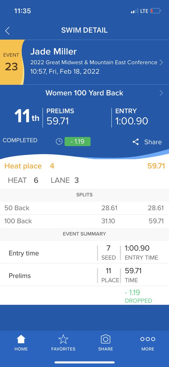 HOW.
BOUT.
THAT.
TIME!!!!!!! 
Way to go, Jade… drop even more tonight! 💪🏊‍♀️ #proud @jadem_swim