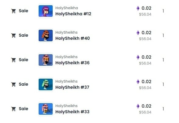HolySheikha's tweet photo. 🔥🇦🇪💥 HolySheikh Sold Out Premium 3D NFTs collections listed on opensea. G and grab your NFT . Buy here...https://t.co/mIIG2JP1sp
@opensea #OpenSeaNFT https://t.co/3P8YrBEstp