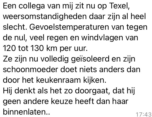 #StormEunice #coderood #Texel 😂😂