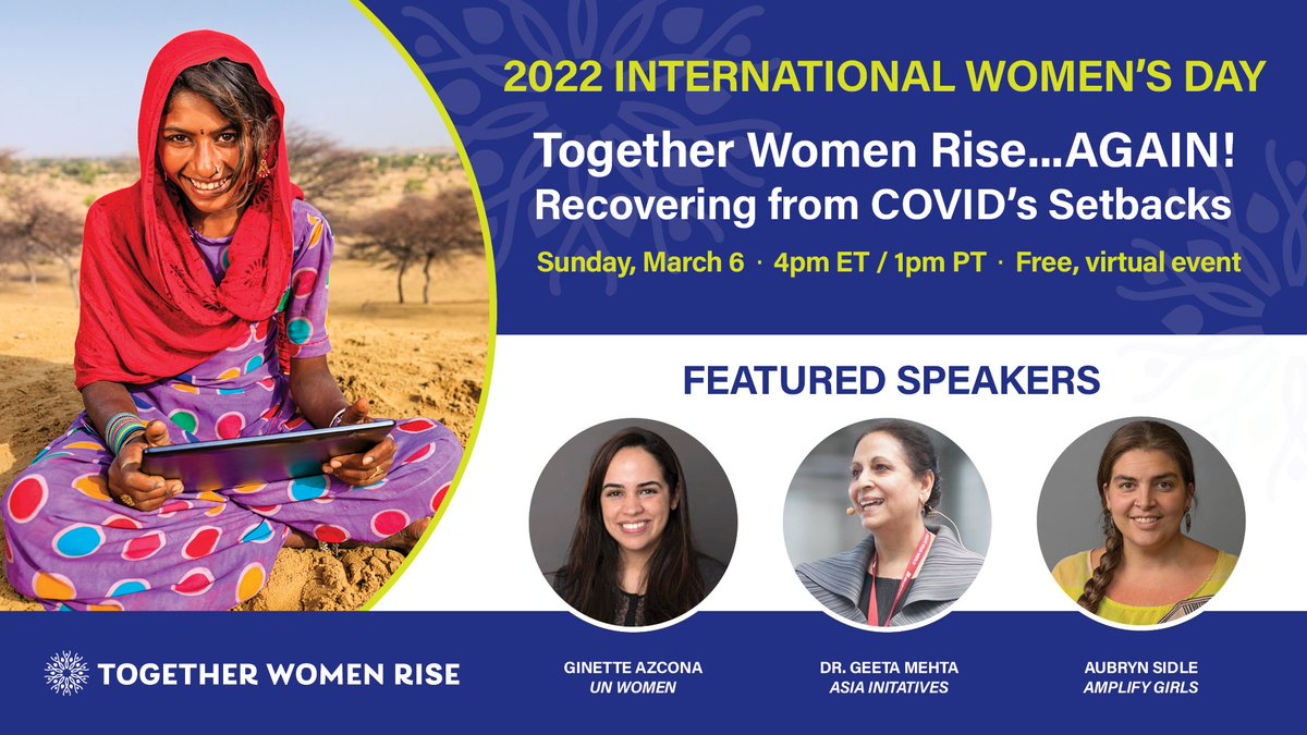 SAVE THE DATE!!!!! 

Join Together Women Rise for a special International Women's Day event. 

More details at ow.ly/KIA750HXZl8