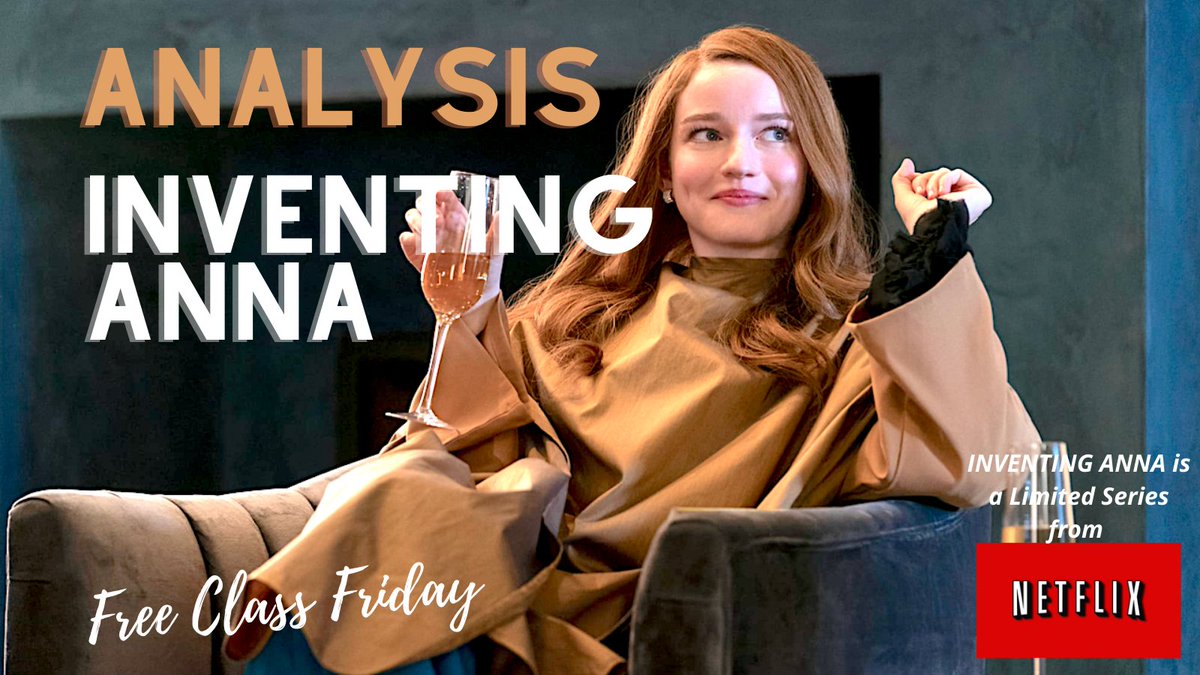 ScreenwritingU's tweet photo. #FreeClassFriday
Analysis of #InventingAnna
We’ll discuss:
💍 Creating a character with many secrets.
💵 Building intrigue into every episode!
🍾 Serving up mystery.
👜 Keeping your audience obsessed about your show!
https://t.co/ngzvxioex2
#screenwriting https://t.co/8OKyGVVaa5