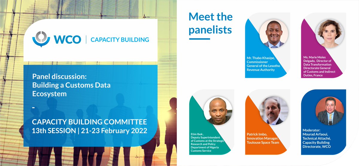 WCO_OMD's tweet photo. 📢 Data is the key to a successful (remote) organization. Delegates will discuss data analytics and technology as drivers of Capacity Building in the current recovery phase and share views on the main elements and prerequisites for building a Customs data ecosystem.

#WCO #CBC13 https://t.co/pvG7zJ4izh
