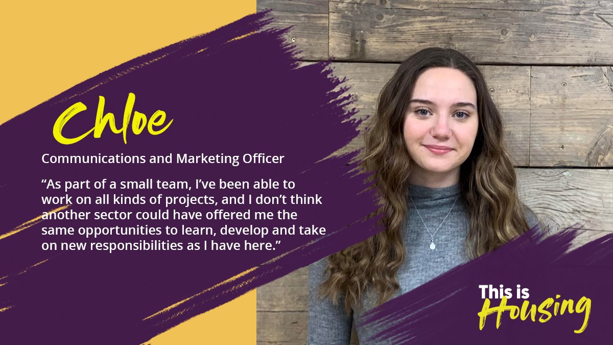 ThisisHousing's tweet photo. 💬“I want to see this campaign reach those people who, like me, never considered their skills would be valuable in the #housing sector."

After finishing her studies in the midst of a pandemic, Chloe found her ideal comms job in housing.

Read her story👇
https://t.co/kLsQnQeCqR https://t.co/NBdaThwnAC