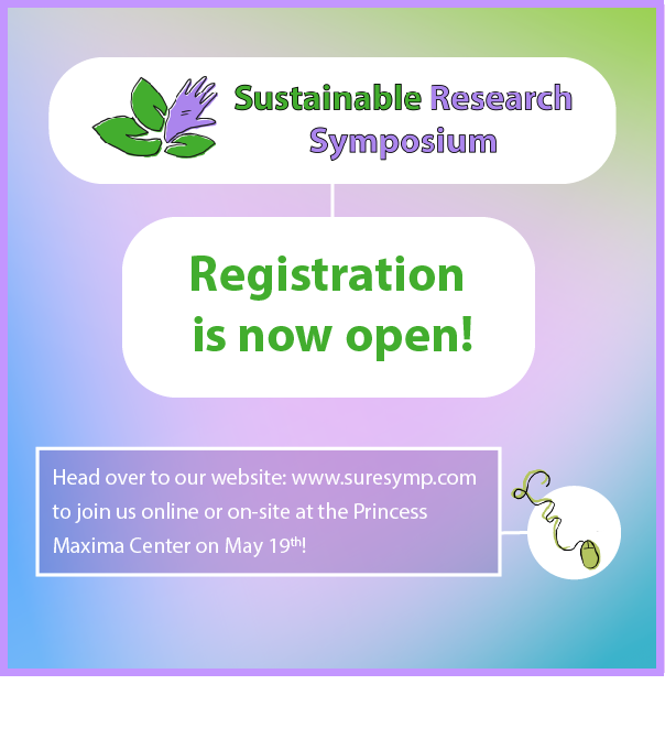 ❗️Registration is now open!❗️ Join us on May 19th online or at the Princess Maxima Center in Utrecht to learn more about our current challenges, cool green initiatives and to meet like-minded scientists from all over the world!  suresymp.com/registration-3 #suresymp2022