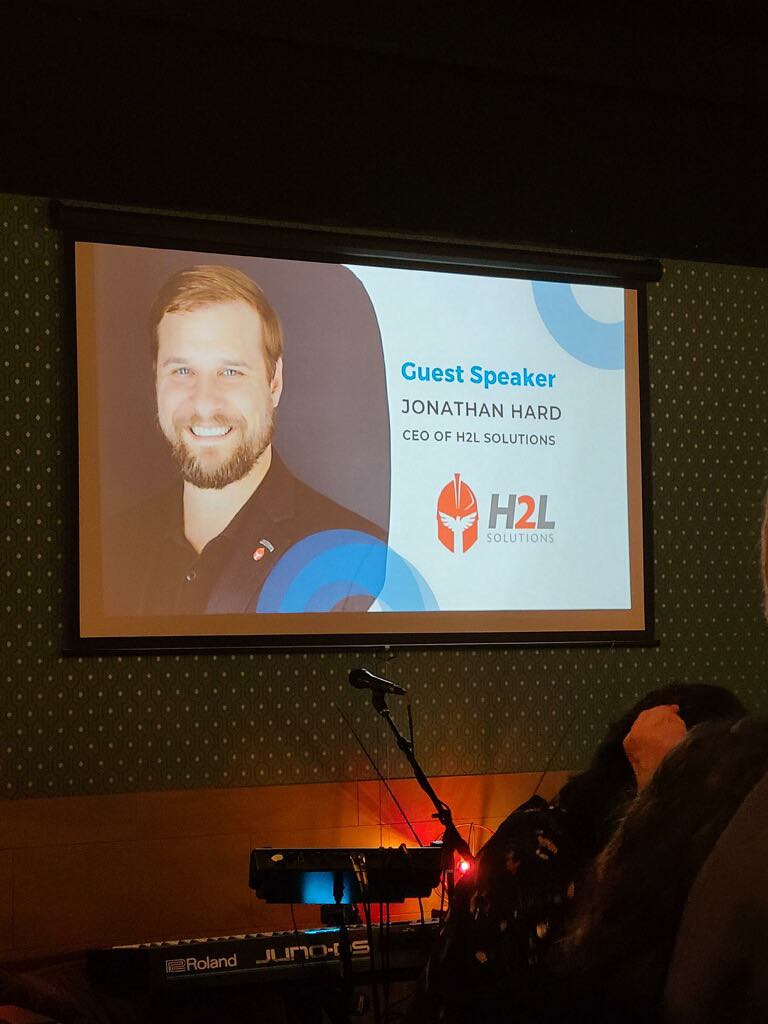 H2LSolutions's tweet photo. H2L had a great night at #linkedinlocalhsv where our CEO Jonathan Hard was featured as a guest speaker for the event. 

#cybersecurity #h2lsolutions #killingit #huntsvilleal https://t.co/IwSV5Dw9YF