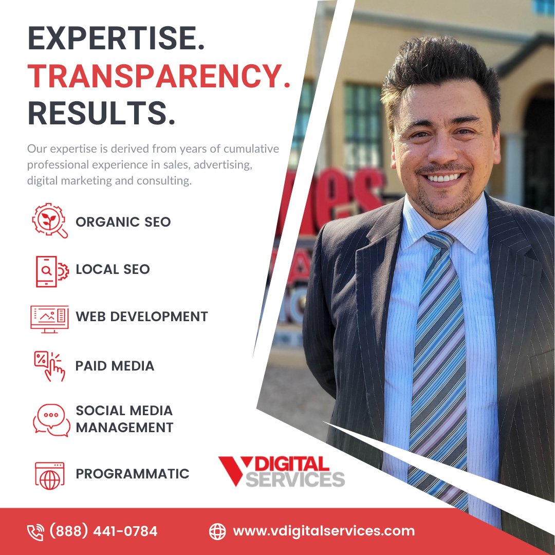 vdigitalservice's tweet image. We manage your brand’s complete digital presence with clear ROI reporting. Our goal-driven results are measured not only by data points and client Key Performance Indicators, but also by engagement, accountability, and creative innovation in driving those KPIs to new heights.