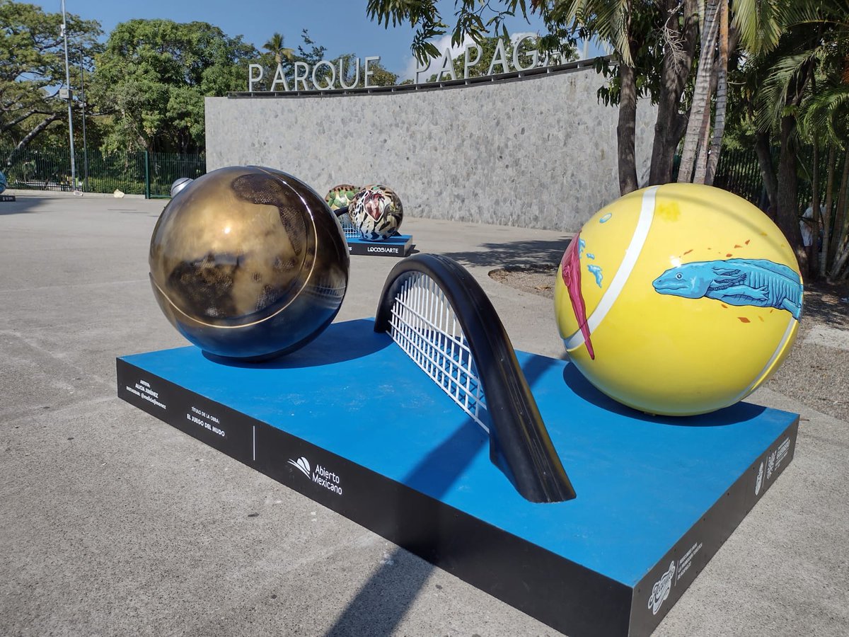 RF_Acapulco's tweet photo. Foto galería | Esculturas conmemorativas del Abierto Mexicano de Tenis, en diferentes puntos de Acapulco https://t.co/neVMk1thlz