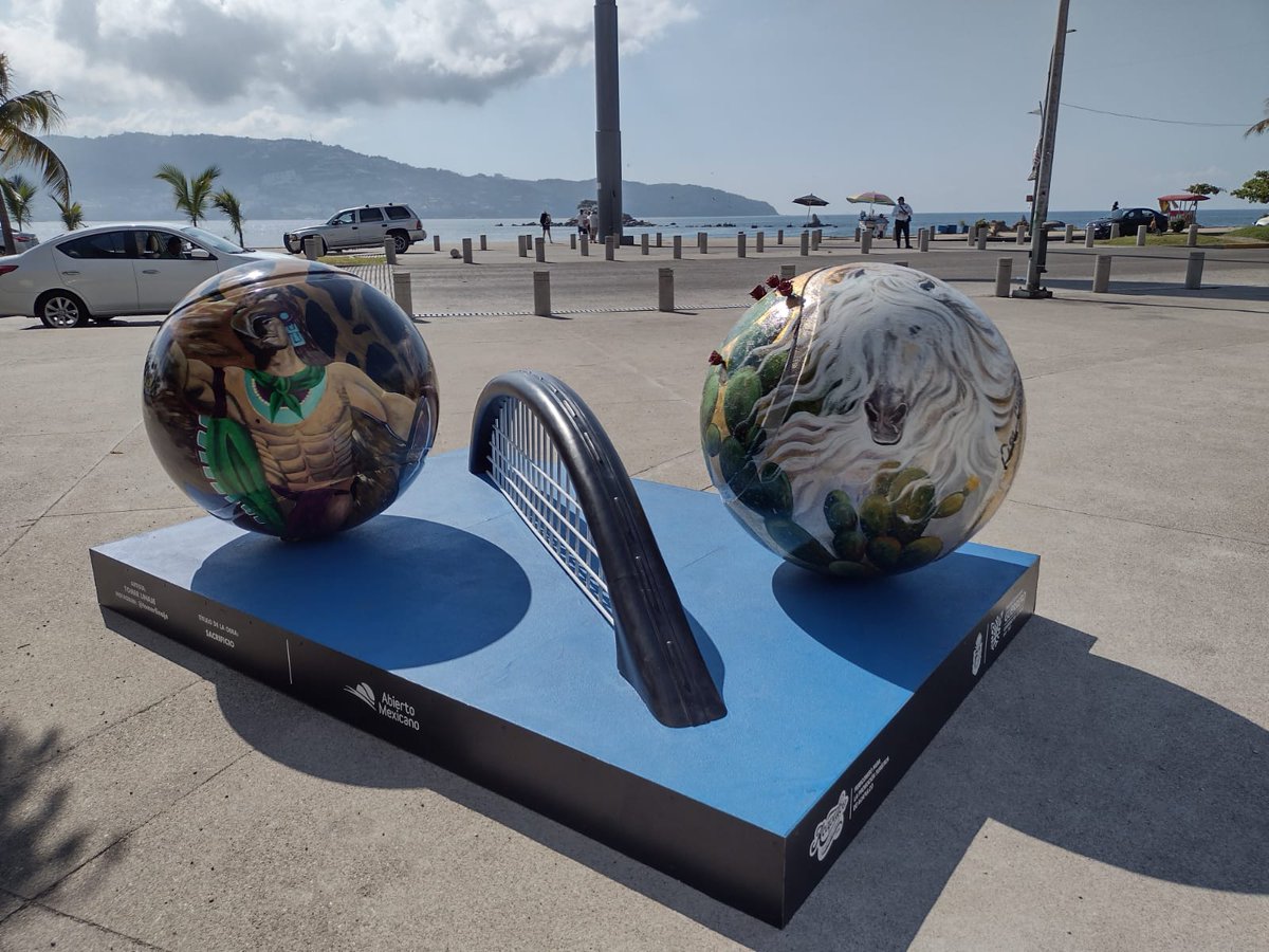 RF_Acapulco's tweet photo. Foto galería | Esculturas conmemorativas del Abierto Mexicano de Tenis, en diferentes puntos de Acapulco https://t.co/neVMk1thlz