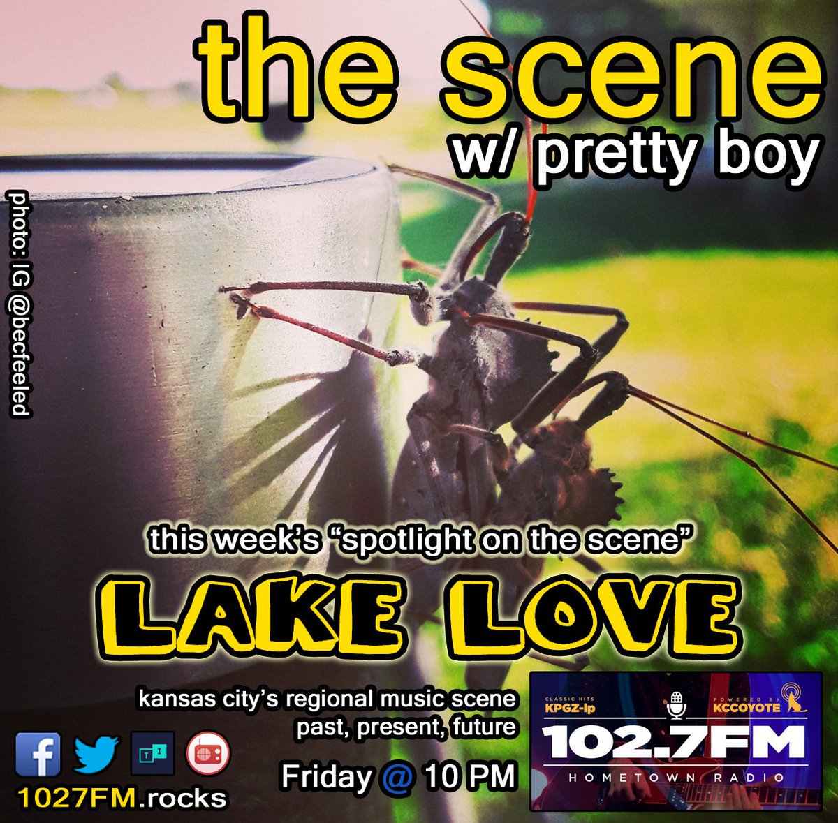To-nite's "Spotlight on #TheScene": <a href="/lakelovemusic/">LAKE LOVE</a>!
10pmC on <a href="/1027FMRocks/">KPGZ 102.7FM</a>
1027FM.rocks
<a href="/tunein/">TuneIn</a> <a href="/myTunerRadio/">myTuner Radio</a> &amp; <a href="/Live365/">Live365</a> (search "KPGZ")
#supportlocalmusic