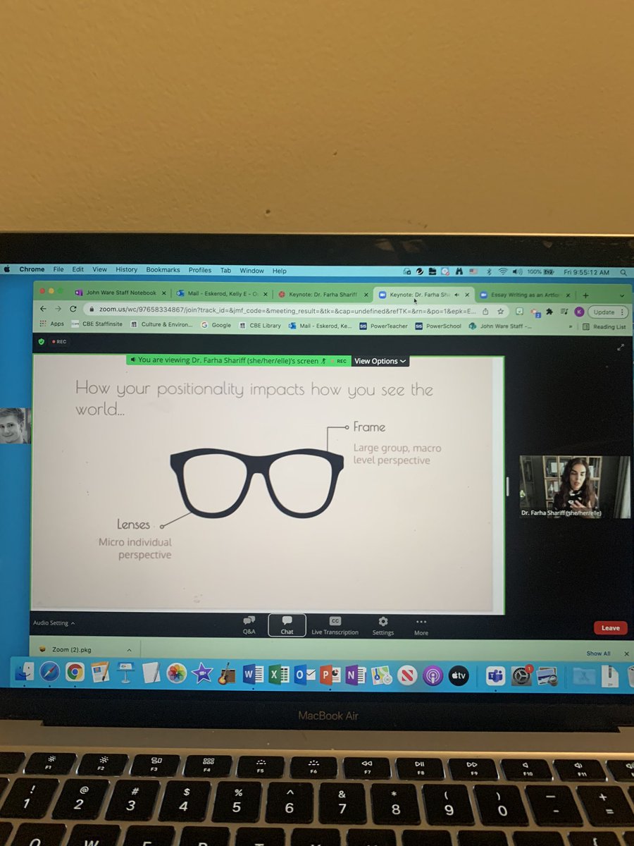 “Your positionality impacts how you see the world.” #cctca2022 <a href="/drfarha077/">dr. farha shariff (she/her)</a>