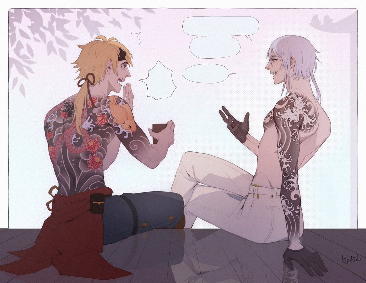 Just Thoma and Ayato gossiping #GenshinImapct #thomato